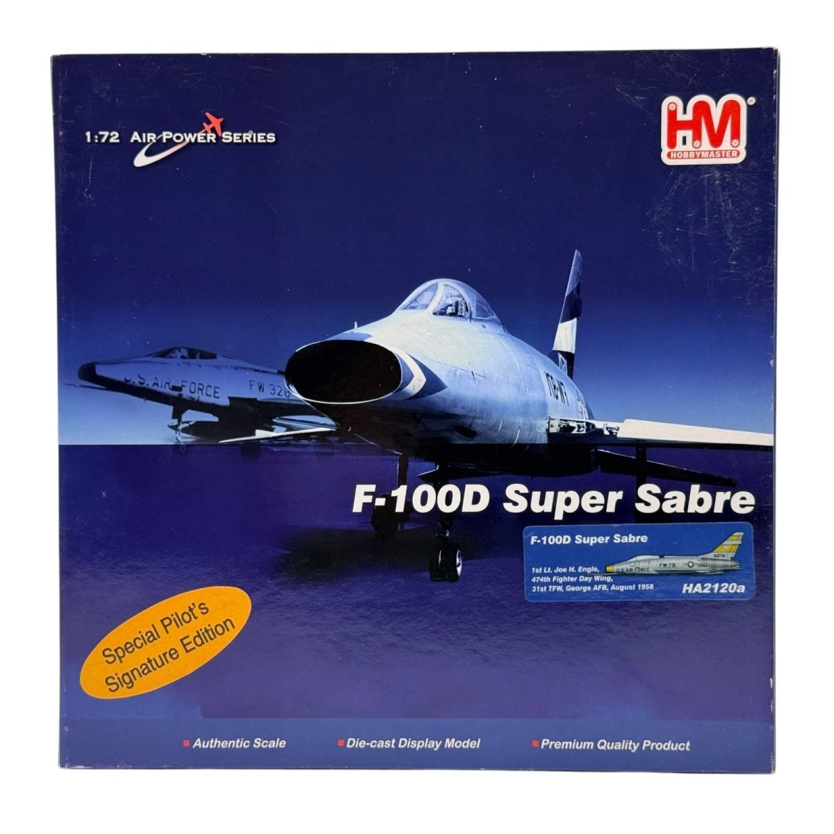 Hobby Master HA2120a 1:72 F - 100D Super Sabre, Joe Engle, 31st TFW, George AFB - Hobby Master