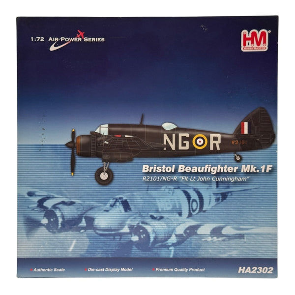 Hobby Master HA2302 1:72 Beaufighter Mk IF R2101 NG-R John Cunningham 1940 - Hobby Master