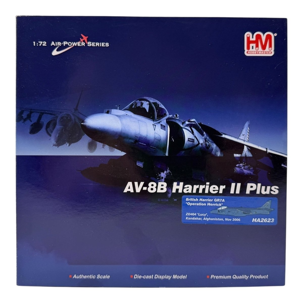 Hobby Master HA2623 1:72 Harrier GR7A ZD404 Lucy Operation Herrick Kandahar 2006 - Hobby Master
