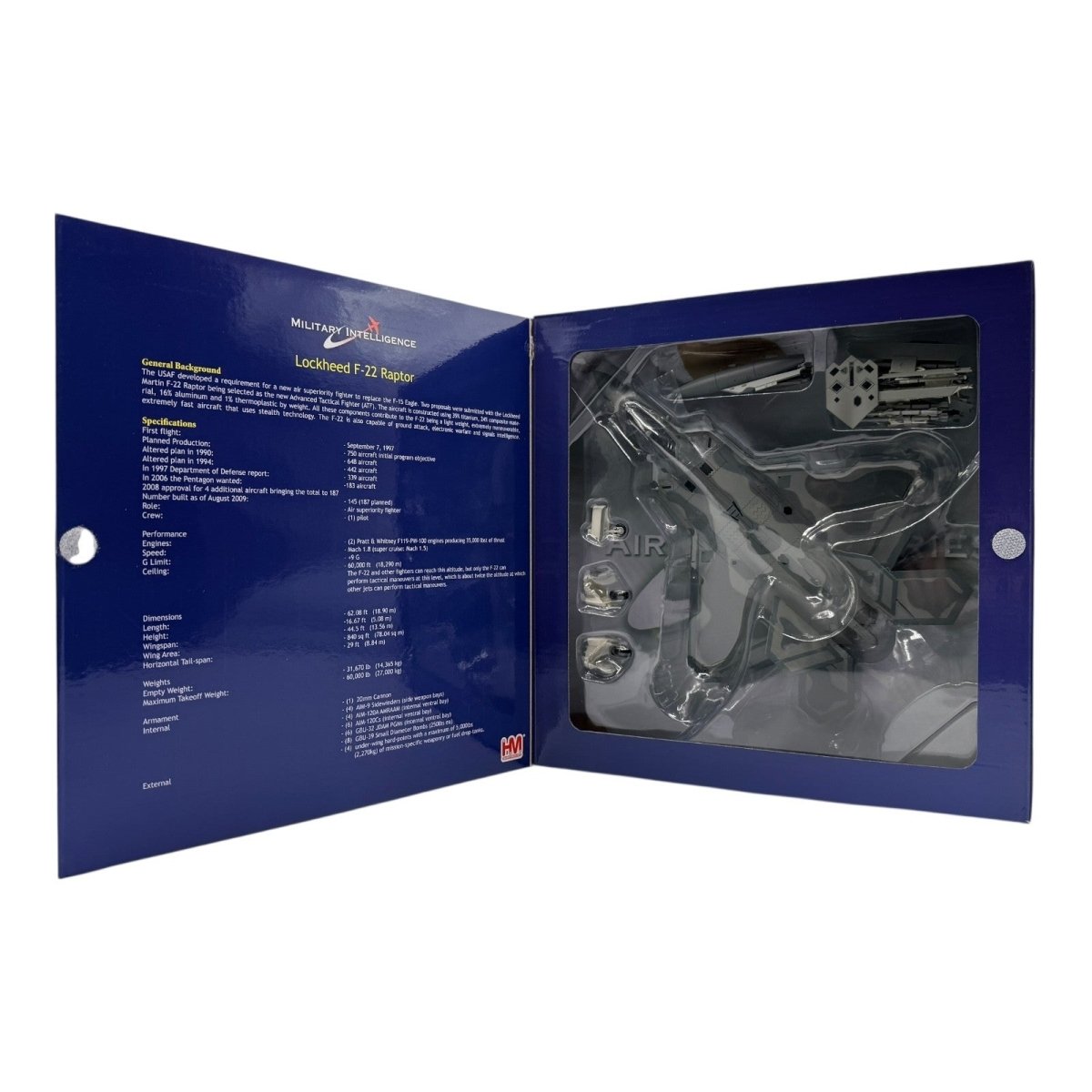 Hobby Master HA2811B 1:72 F - 22A Raptor 91 - 001 Spirit of America USAF Edwards AFB - Hobby Master