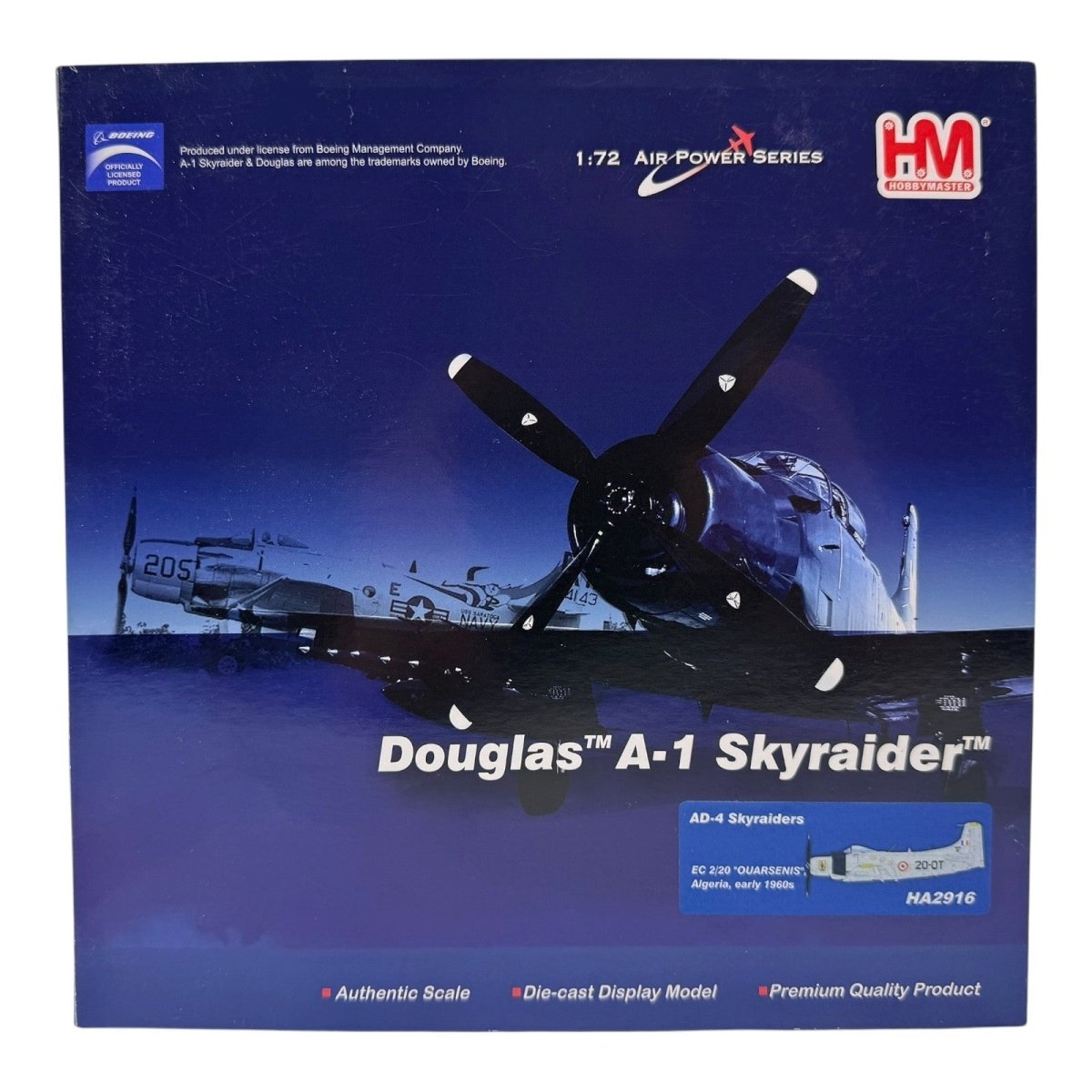 Hobby Master HA2916 1:72 Douglas AD - 4 Skyraider EC 2/20 Ouarsenis Algeria 1960s - Hobby Master