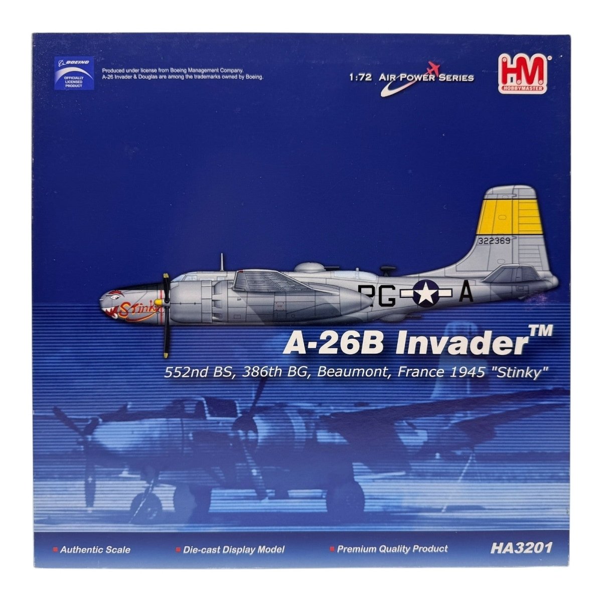 Hobby Master HA3201 1:72 A - 26B Invader "Stinky" 552nd BS 386th BG, France 1954 - Hobby Master