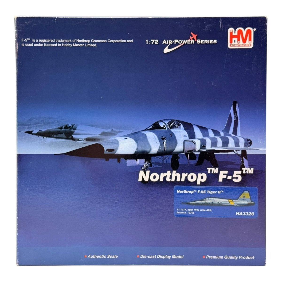 Hobby Master HA3320 1:72 F - 5E Tiger II, 71 - 1417, 58th TFW, Luke AFB Arizona - Hobby Master