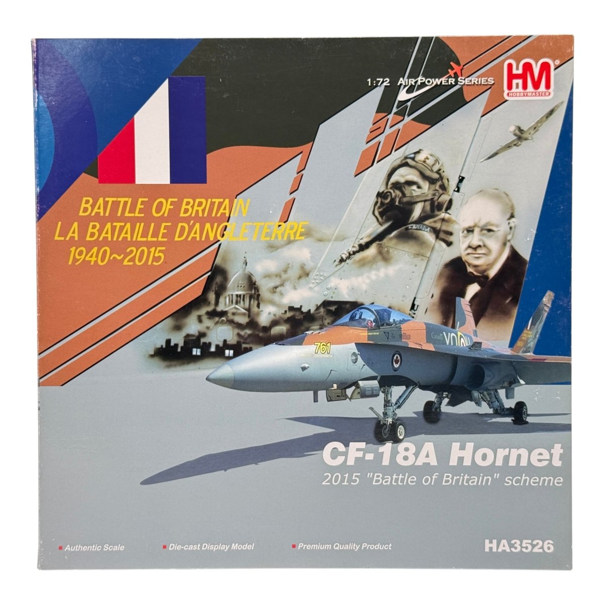 Hobby Master HA3526 1:72 CF-18 Hornet RCAF Battle of Britain 75th Anniv 2015 - Hobby Master