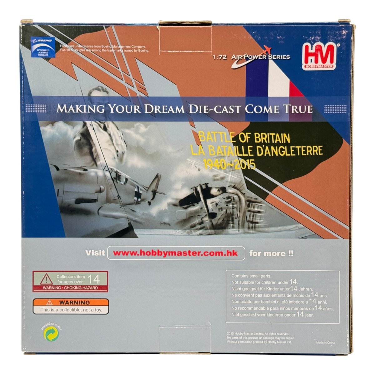Hobby Master HA3526 1:72 CF-18 Hornet RCAF Battle of Britain 75th Anniv 2015 - Hobby Master