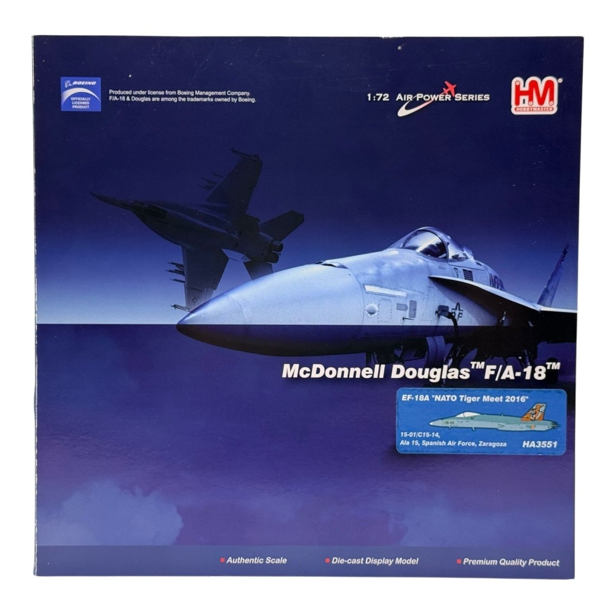 Hobby Master HA3551 1:72 EF - 18A "NATO Tiger Meet 2016" Ala 15 Spanish AF Zaragoz - Hobby Master