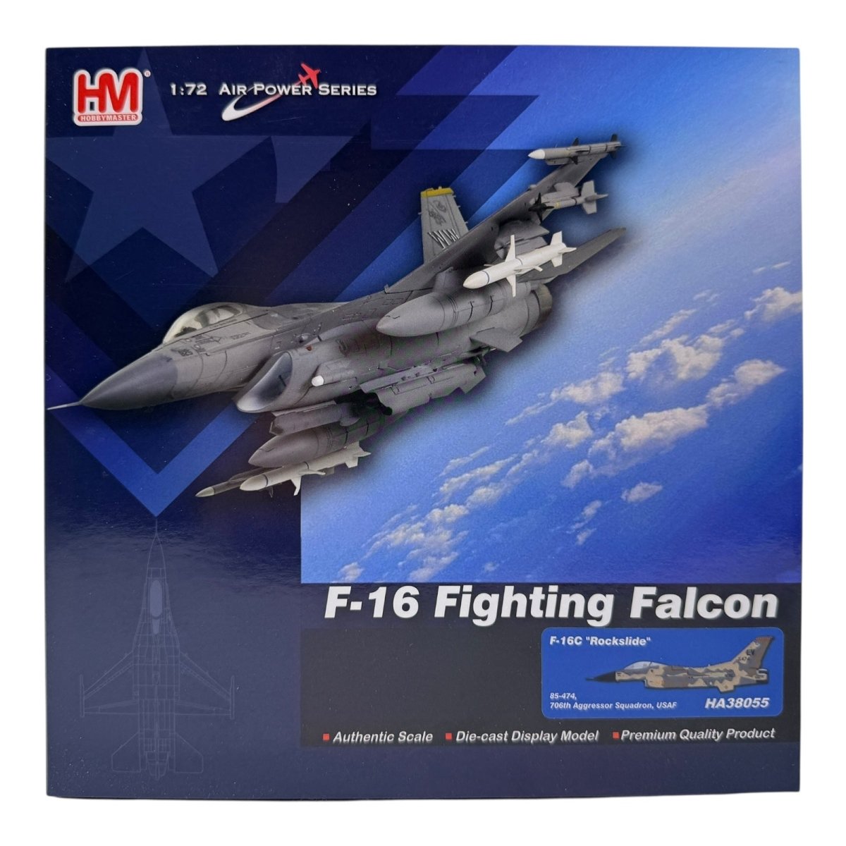 Hobby Master HA38055 1:72 F - 16C Rockslide, 85 - 474, 706th Aggressor Sqn USAF - Hobby Master