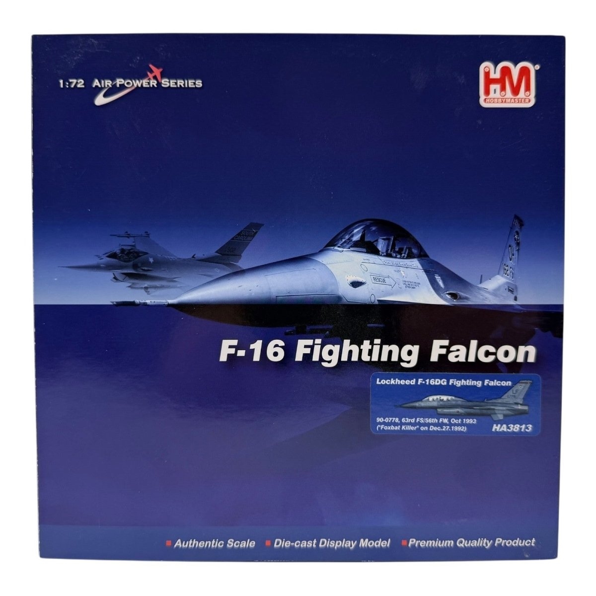 Hobby Master HA3813 1:72 F - 16DG "Foxbat Killer" 90 - 0778, 63rd FS 56th FW 1993 - Hobby Master