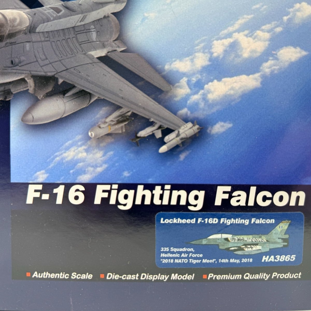 Hobby Master HA3865 1:72 F - 16D Falcon 335 Sqn Hellenic AF NATO "2018 Tiger Meet" - Hobby Master