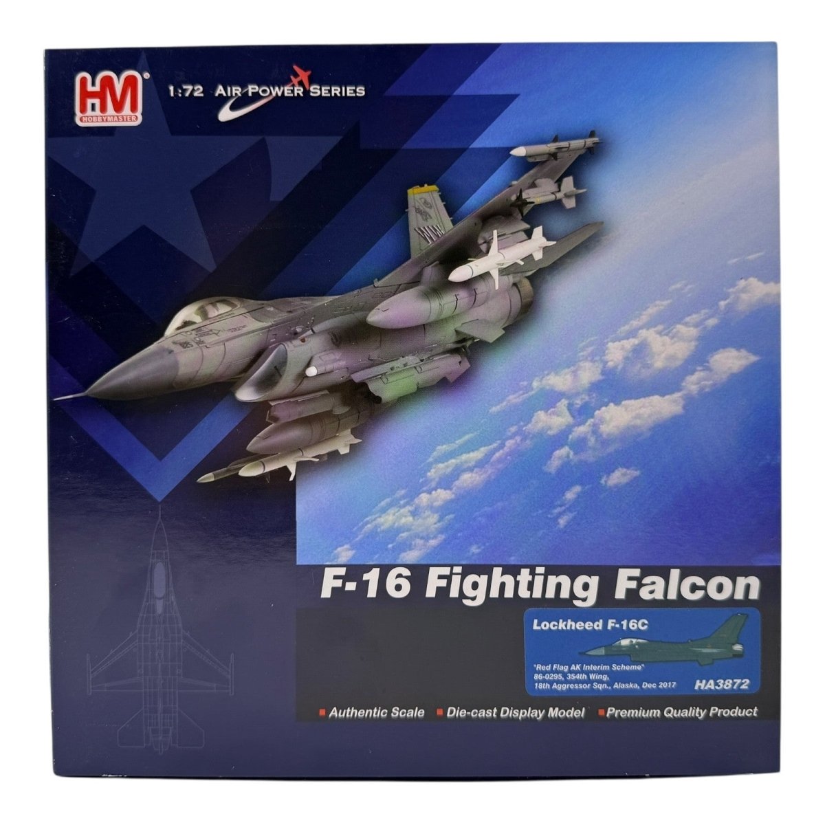 Hobby Master HA3872 1:72 F - 16C Fighting Falcon 18th Aggressor Sqn Alaska 2017 - Hobby Master