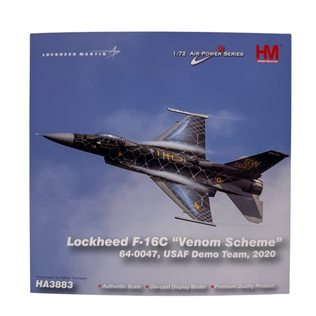 Hobby Master HA3883 1:72 F - 16C Venom Scheme, 64 - 0047, USAF Demo Team 2020 - Hobby Master