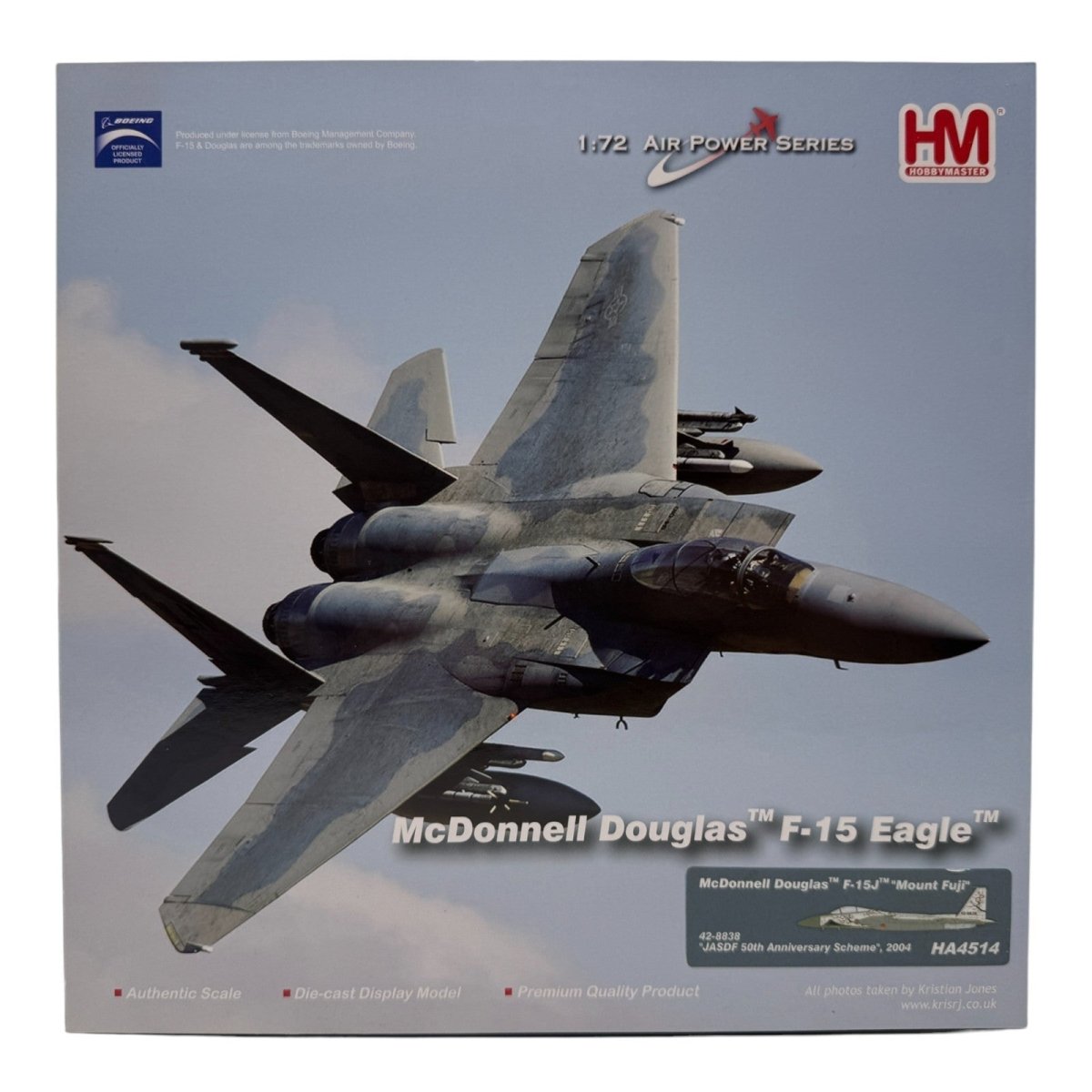 Hobby Master HA4514 1:72 F - 15J "Mount Fuji" JASDF 50th Anniversary Scheme 2004 - Hobby Master