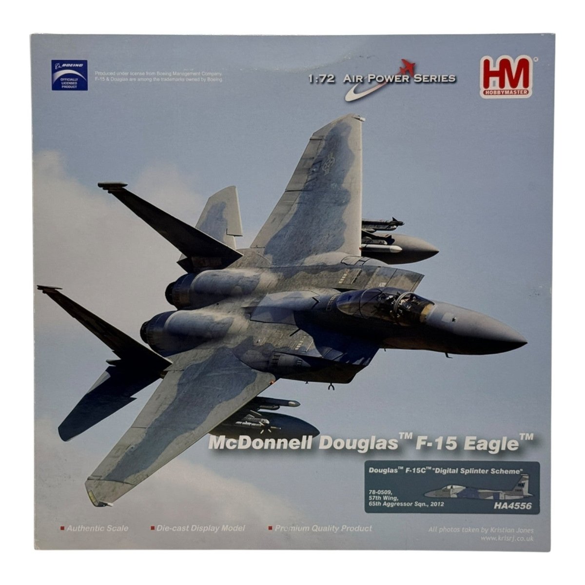 Hobby Master HA4556 1:72 F-15C Eagle Digital Splinter Scheme 65th Aggr
