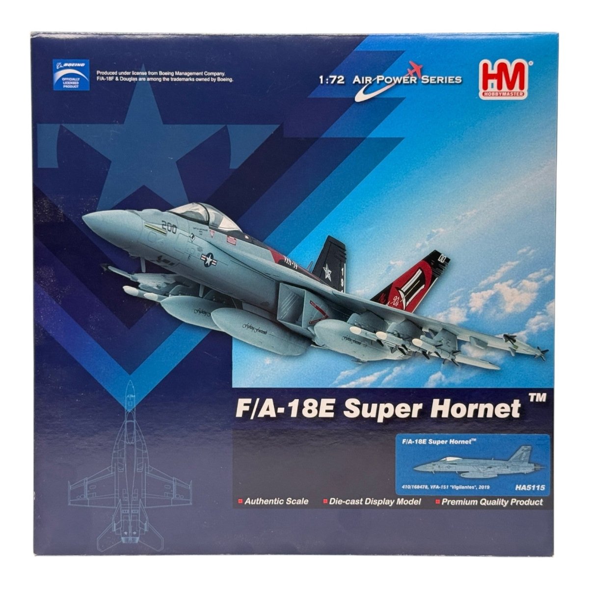 Hobby Master HA5115 1:72 F/A - 18E Super Hornet USN VFA - 151 Vigilantes - Hobby Master