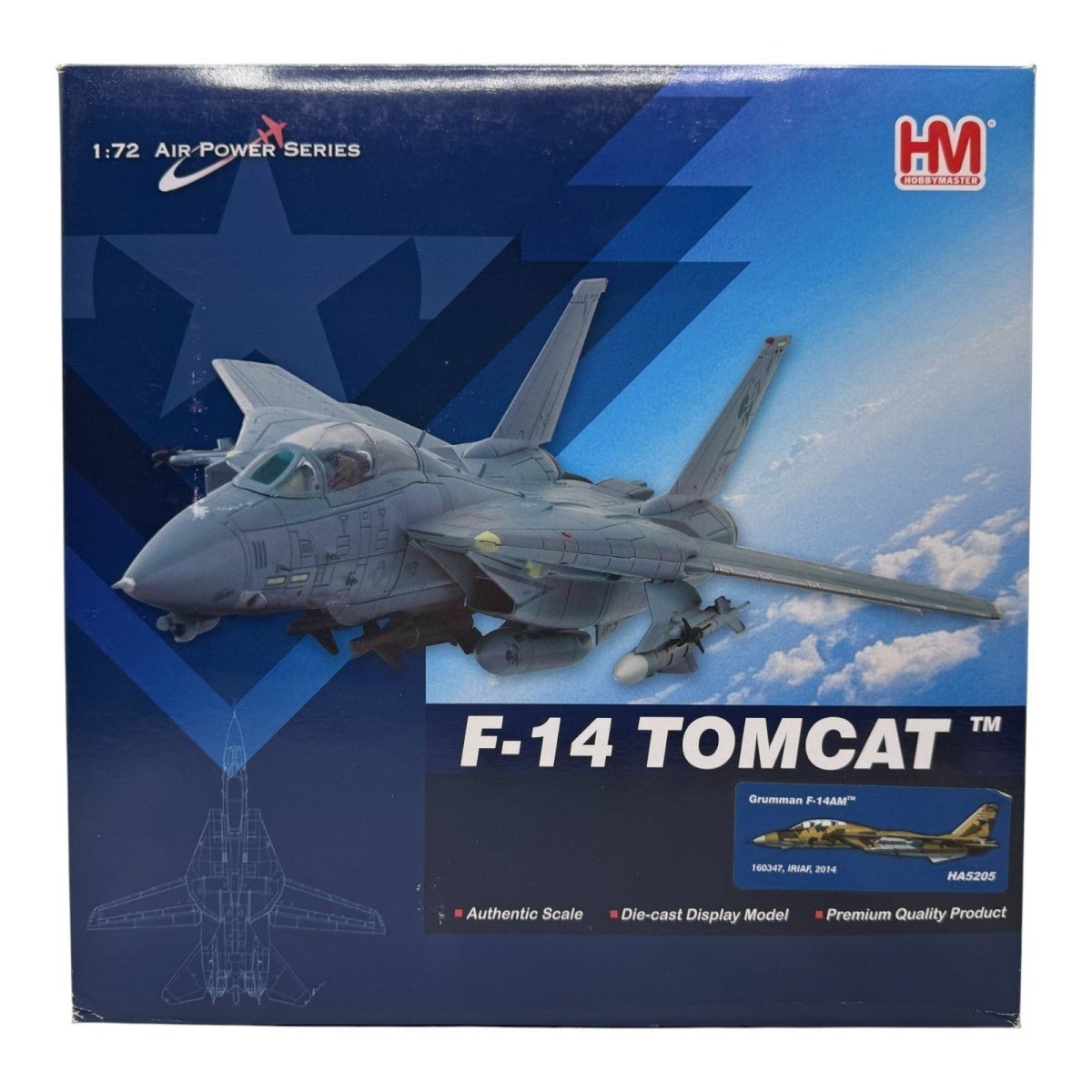 Hobby Master HA5205 1:72 F - 14AM Tomcat 160347 IRIAF 2014 Diecast Aircraft Model - Hobby Master