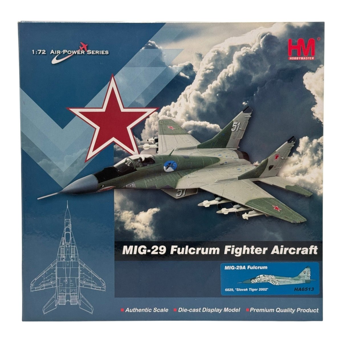 Hobby Master HA6513 1:72 MiG-29A Fulcrum Slovak Air Force Slovak Tiger 2002 - Hobby Master