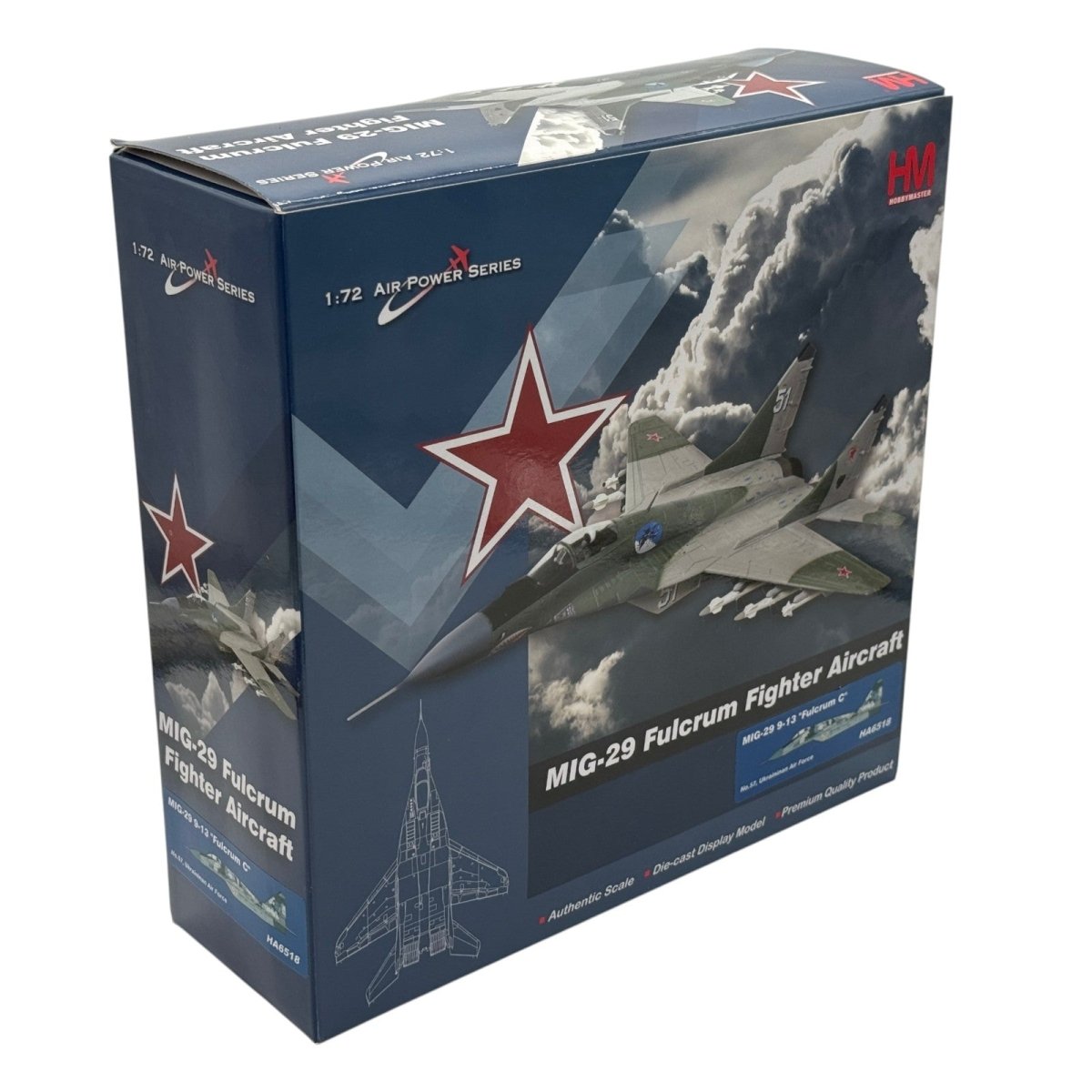 Hobby Master HA6518 1:72 Mikoyan MiG-29MU1 Fulcrum-C Ukrainian Air Force Yellow 57 Digital Camouflage 2014 - Hobby Master