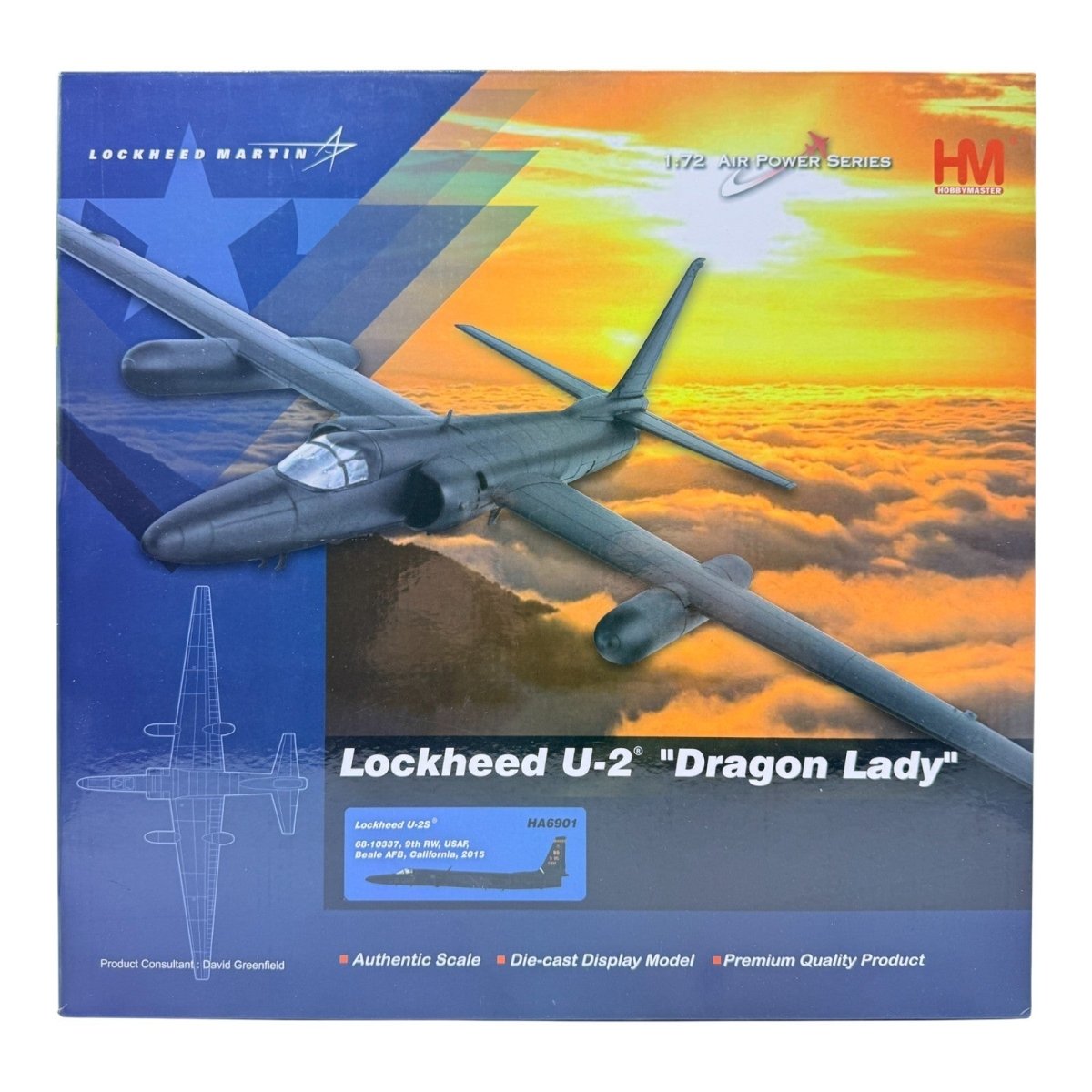 Hobby Master HA6901 1:72 Lockheed U - 2 "Dragon Lady" Beale AFB, 9th RW USAF - Hobby Master