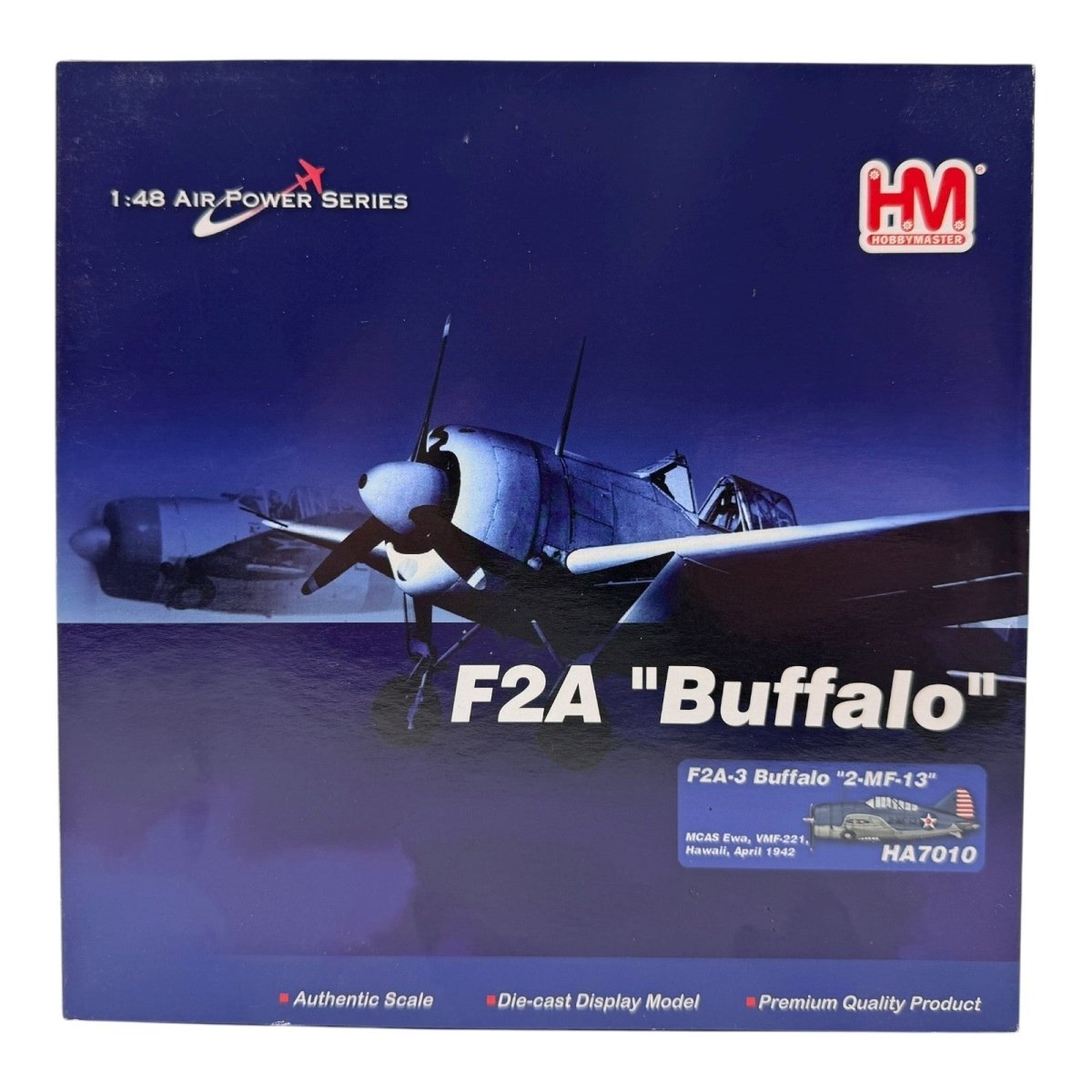 Hobby Master HA7010 1:48 Brewster F2A Buffalo USMC Fighting Falcons, MCAS Ewa - Hobby Master
