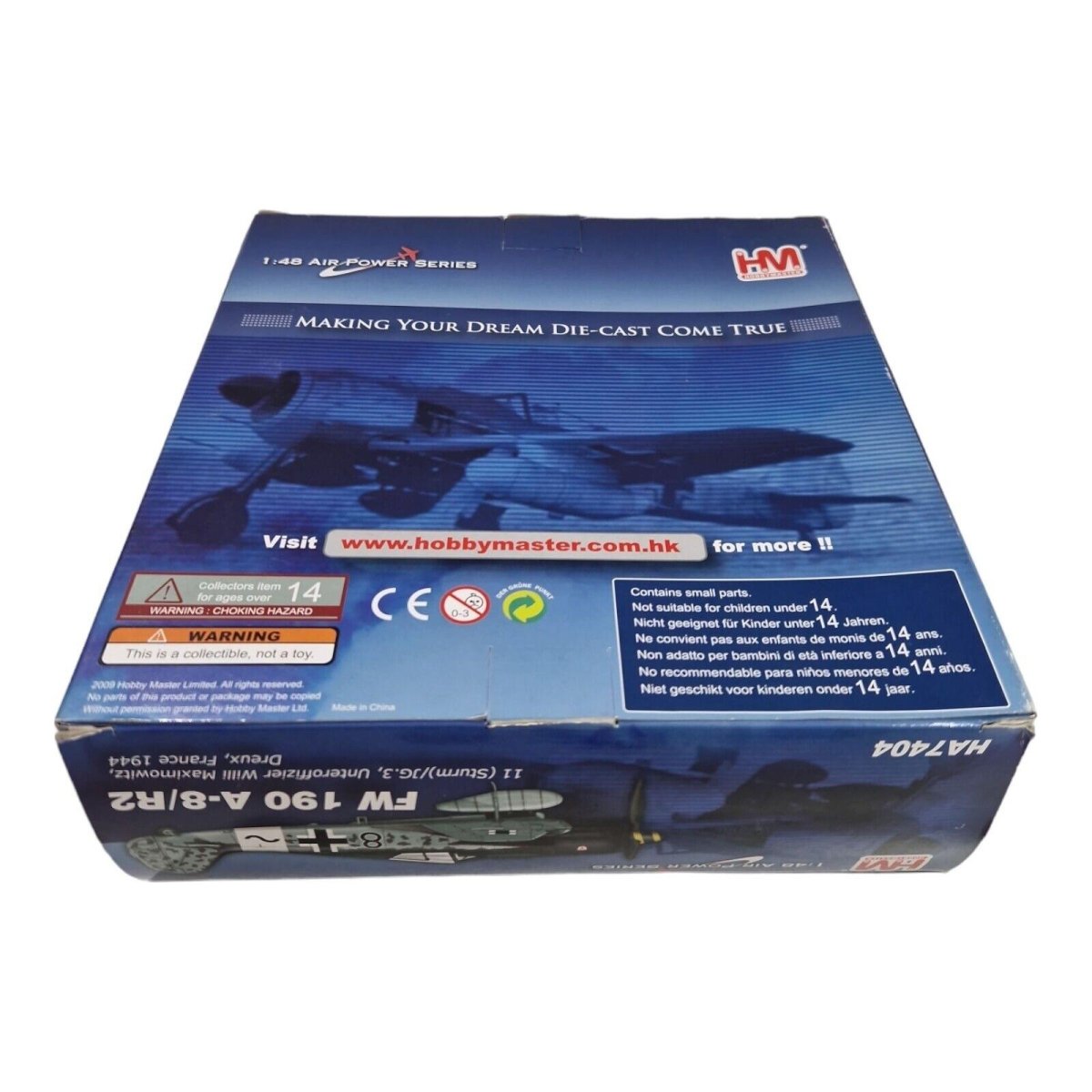 Hobby Master 1:48 FW - 190 A - 8/R2 JG.3 Willi Maximowitz France 1944 Limited Edition HA7404 - Hobby Master
