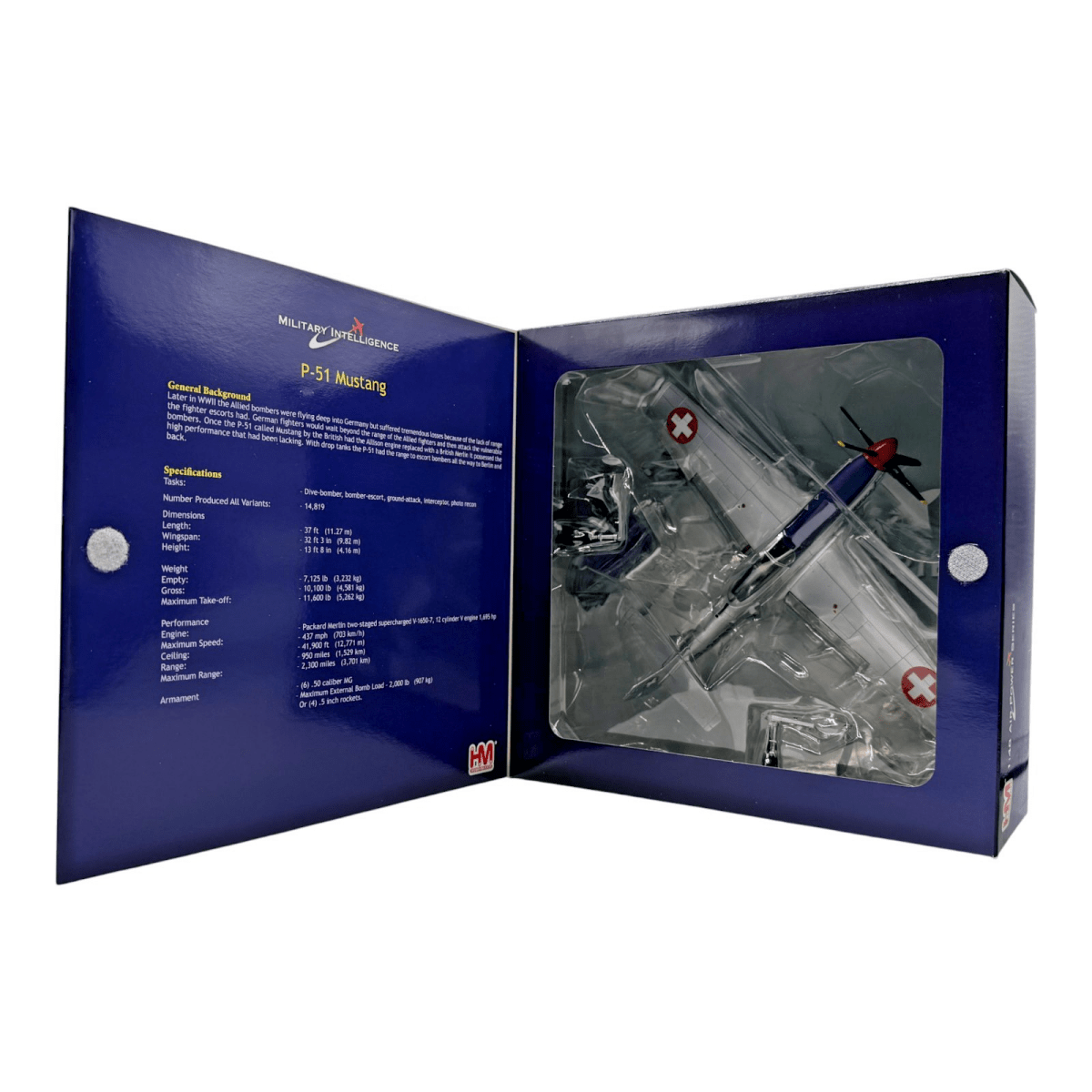 Hobby Master HA7725 1:48 P - 51D Mustang J - 2061, FISt 16, Swiss AF, September 1949 - Hobby Master