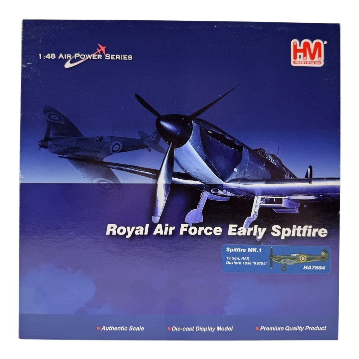 Hobby Master HA7804 1:48 Spitfire "K9795" RAF 19 Sqn, Duxford 1938 - Hobby Master