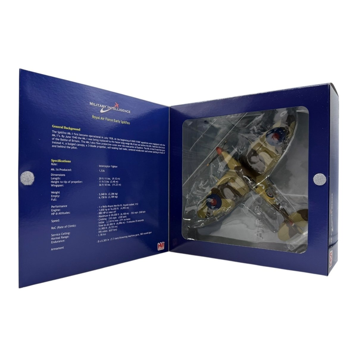 Hobby Master HA7851 1:48 Spitfire VB Tropical BR487/AN - V Tunisia 1943 Diecast - Hobby Master