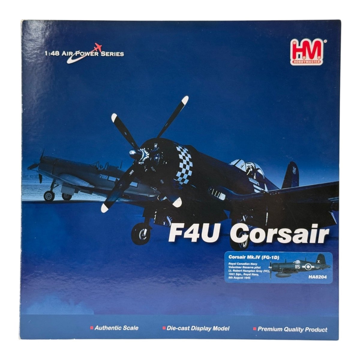 Hobby Master HA8204 1:48 Vought FG-1D Corsair RNFAA No.1841 NAS Hampton Gray - Hobby Master