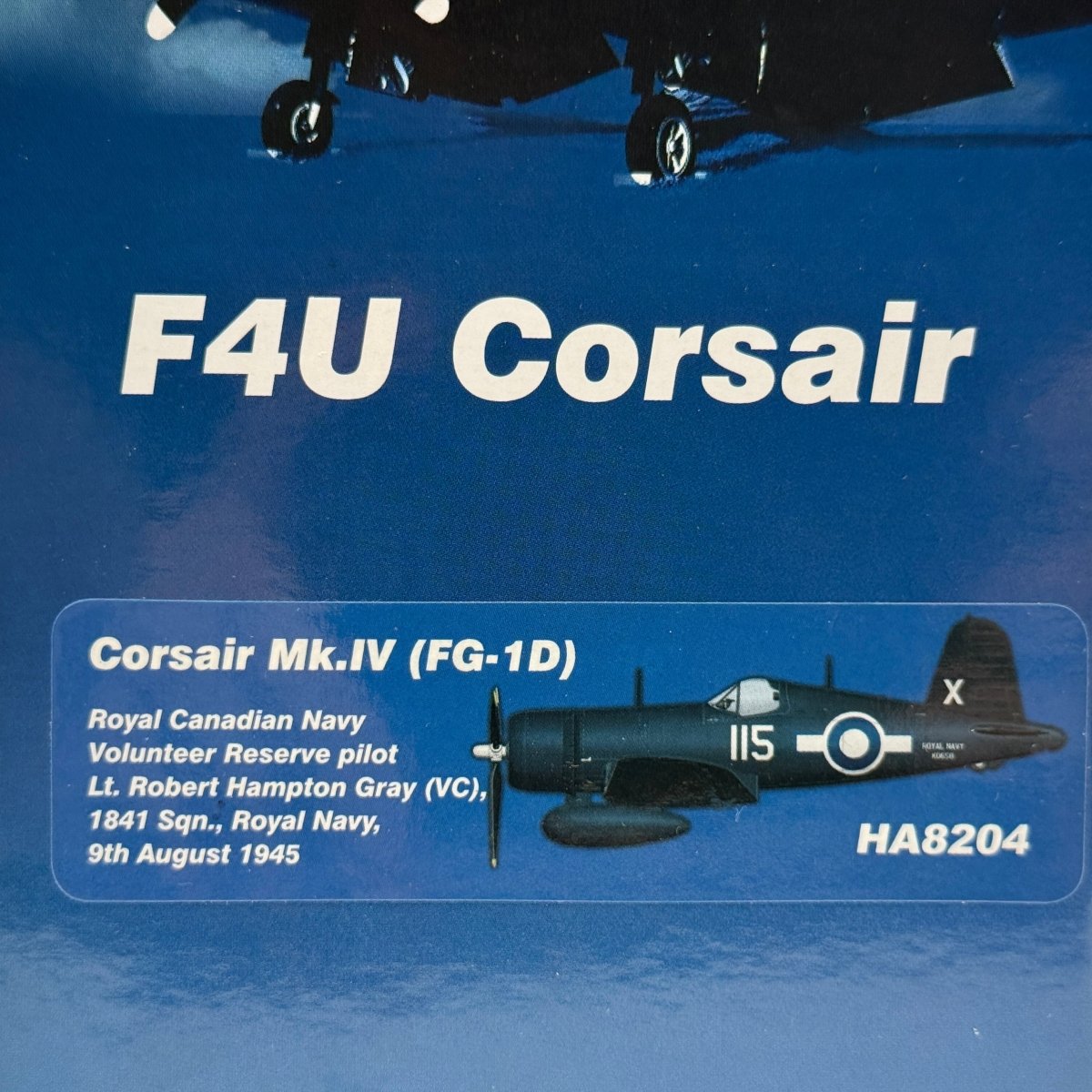 Hobby Master HA8204 1:48 Vought FG-1D Corsair RNFAA No.1841 NAS Hampton Gray - Hobby Master