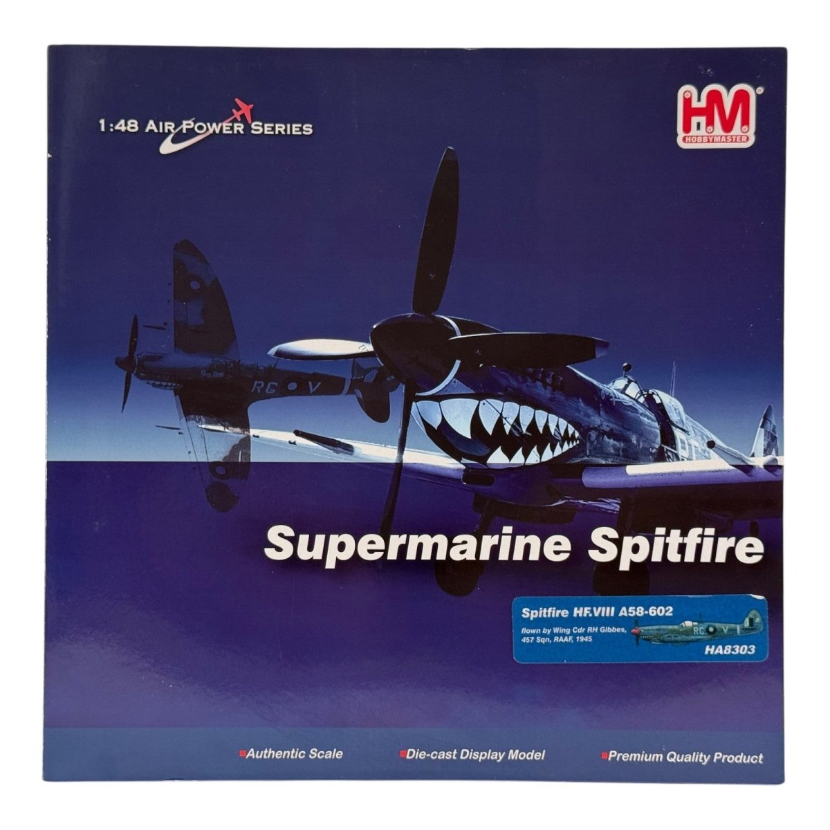 Hobby Master HA8303 1:48 Supermarine Spitfire Mk VIII RAAF No.457 Sqn Grey Nurse - Hobby Master