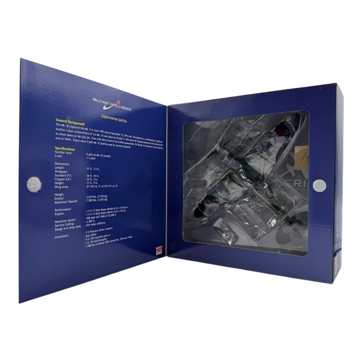 Hobby Master HA8319 1:48 Supermarine Spitfire Mk IX, RAF 222 Sqn Duxford Model - Hobby Master