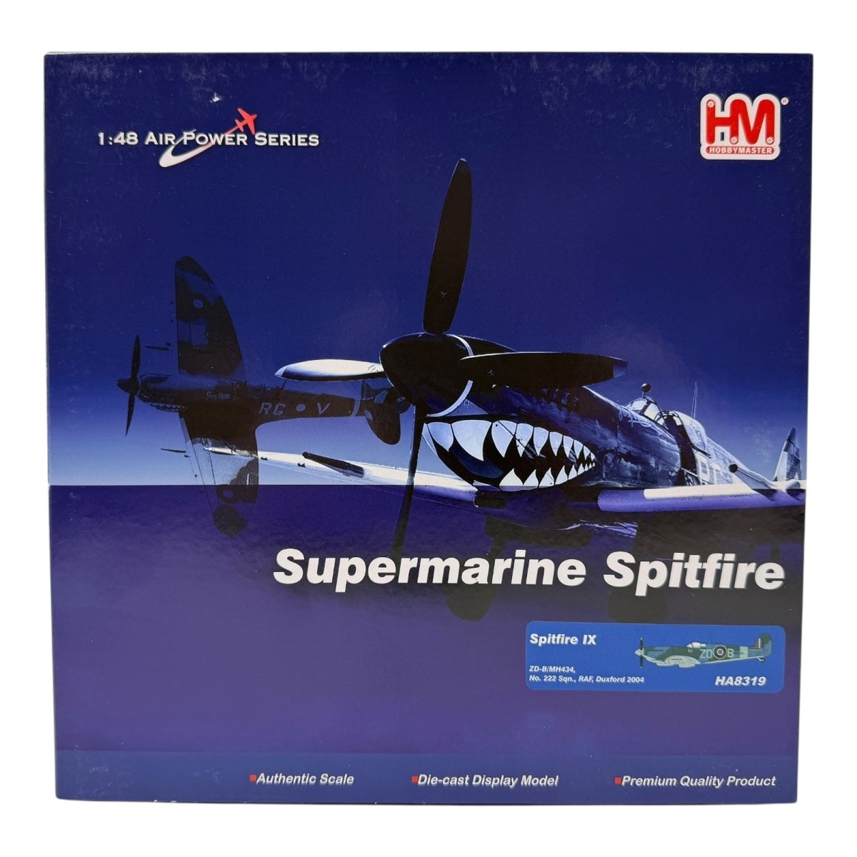 Hobby Master HA8319 1:48 Supermarine Spitfire Mk IX, RAF 222 Sqn Duxford Model - Hobby Master