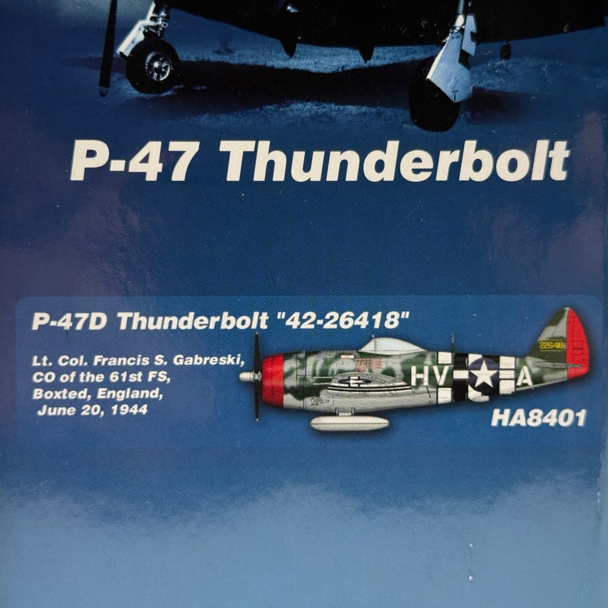 Hobby Master HA8401 1:48 Republic P - 47D Thunderbolt Gabby Gabreski 56th FG - Hobby Master