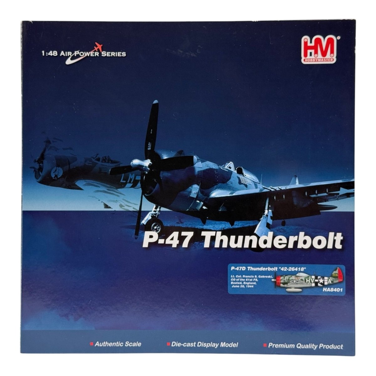 Hobby Master HA8401 1:48 Republic P - 47D Thunderbolt Gabby Gabreski 56th FG - Hobby Master