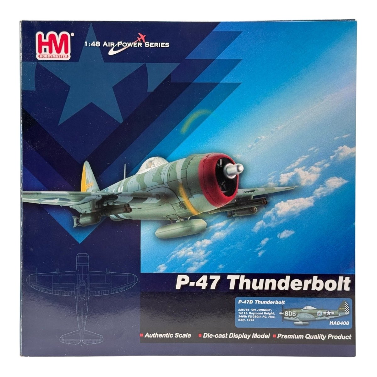 Hobby Master HA8408 1:48 Republic P - 47D Thunderbolt Raymond Knight Oh Johnnie - Hobby Master
