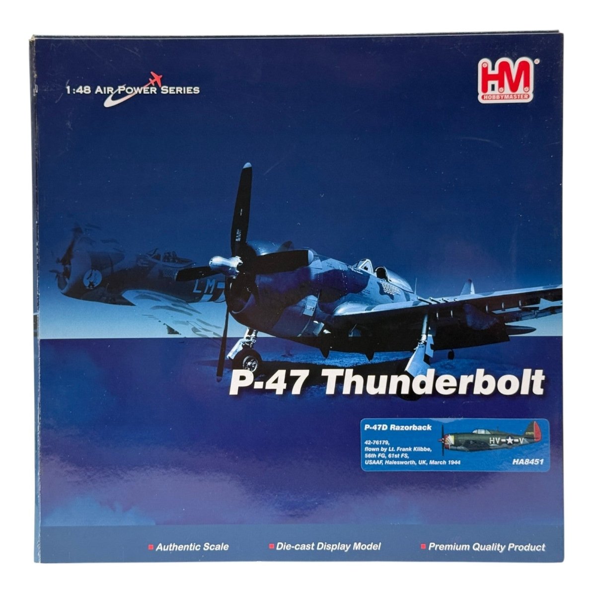 Hobby Master HA8451 1:48 Republic P - 47D Thunderbolt Little Chief Frank Klibbe - Hobby Master