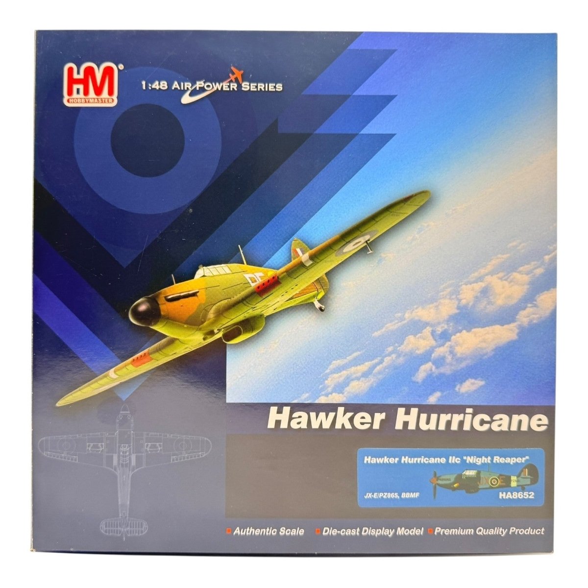 Hobby Master HA8652 1:48 Hawker Hurricane IIc "Night Reaper" JX - E/PZ865 BBMF - Hobby Master