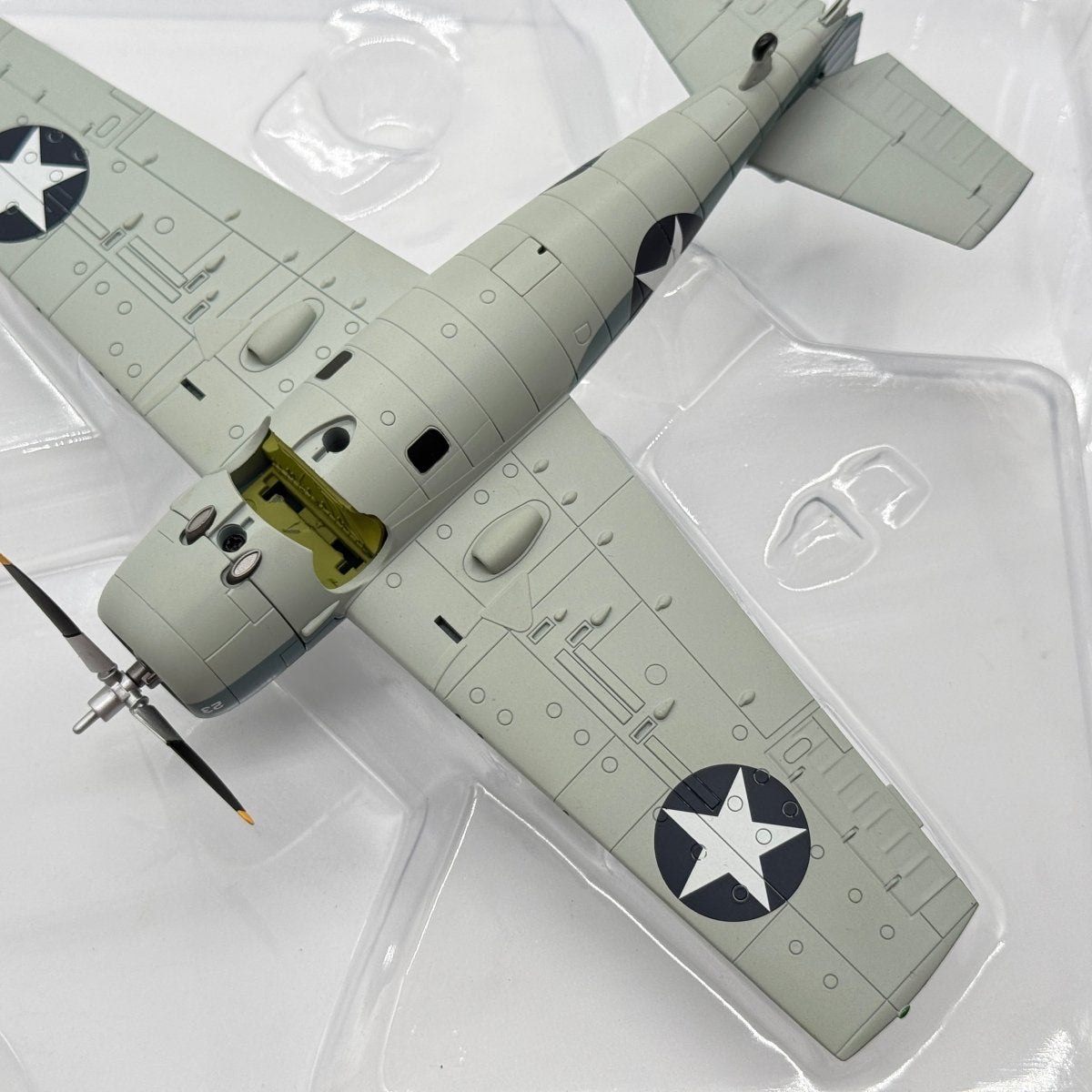 Hobby Master HA8902 1:48 Grumman F4F-4 Wildcat USN VF-3 White 23 John Thach USS Yorktown Battle of Midway 1942 - Hobby Master