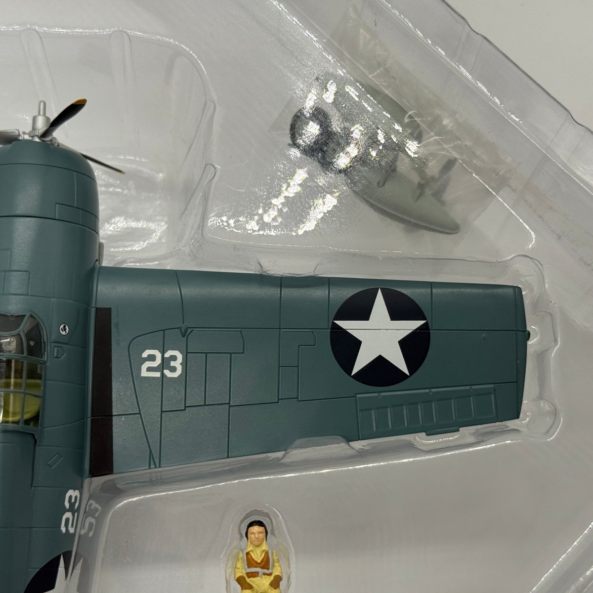 Hobby Master HA8902 1:48 Grumman F4F-4 Wildcat USN VF-3 White 23 John Thach USS Yorktown Battle of Midway 1942 - Hobby Master
