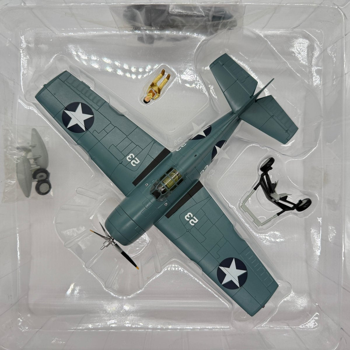 Hobby Master HA8902 1:48 Grumman F4F-4 Wildcat USN VF-3 White 23 John Thach USS Yorktown Battle of Midway 1942 - Hobby Master