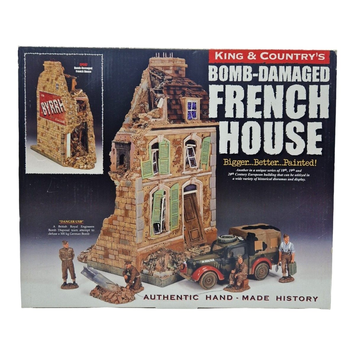 King and Country 1:30 Normandy Village Battle Damaged French House Building SP047 - King & Country