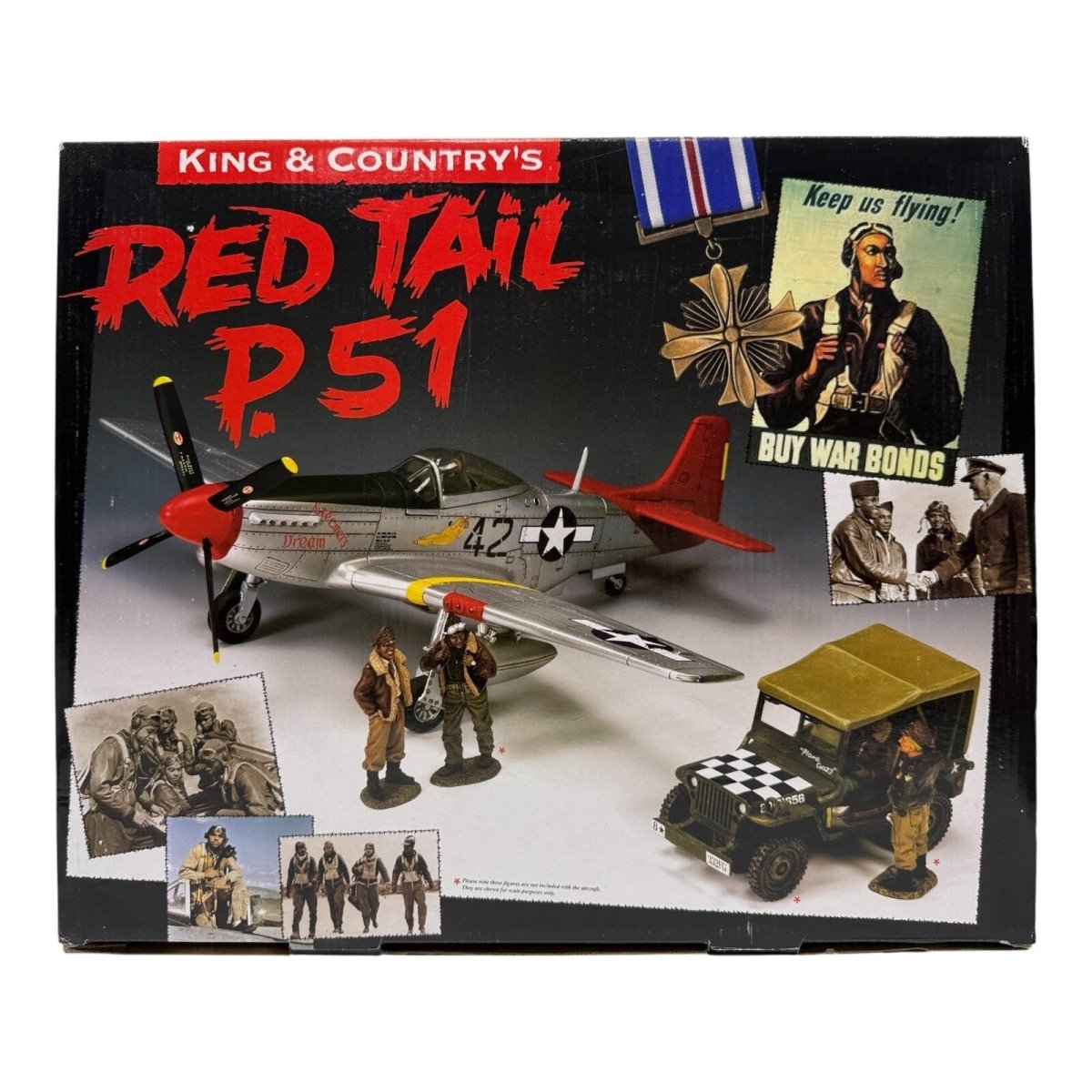 King & Country 1:30 North American P51D Mustang, USAF, Custom Detail AF030 - King & Country