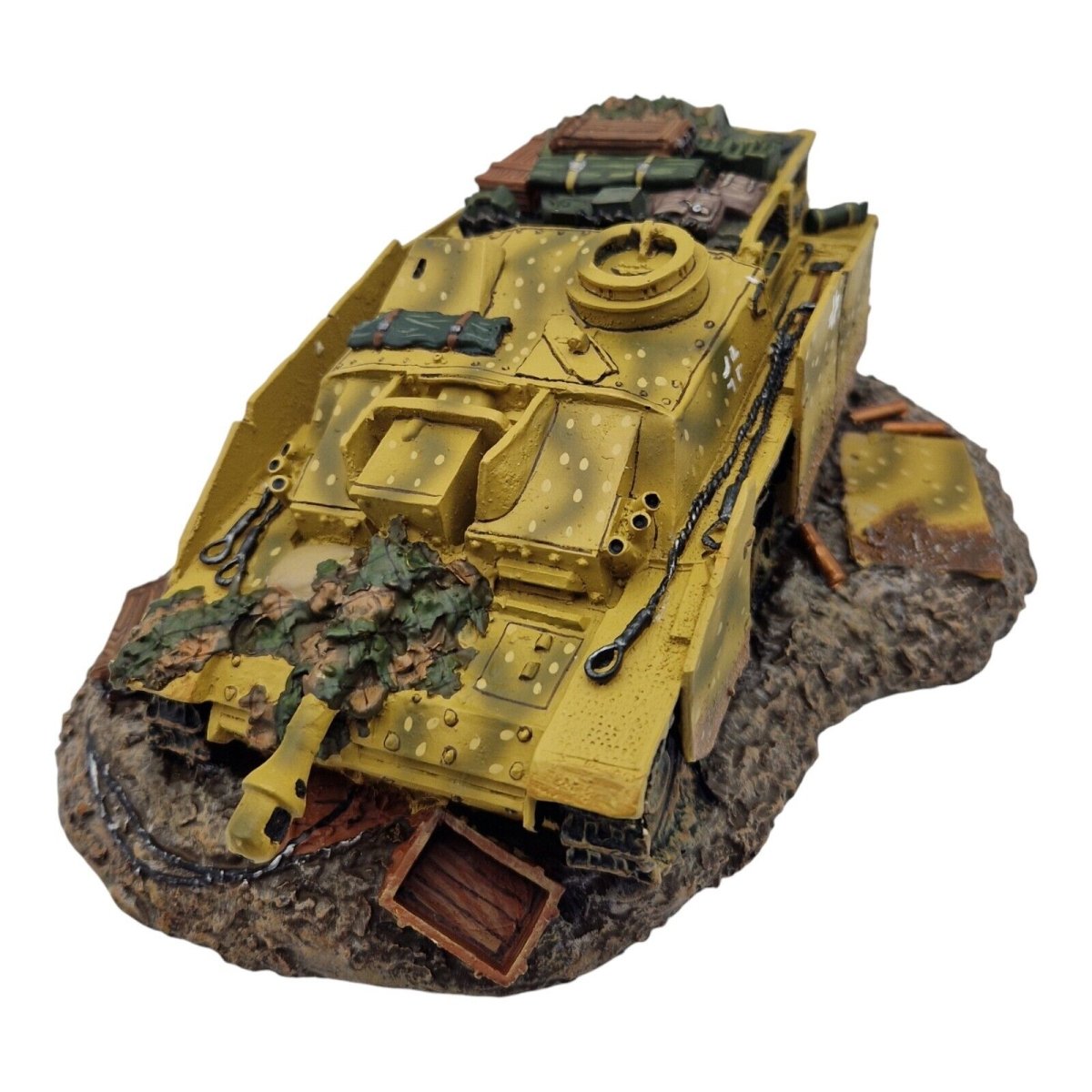 King & Country 1:30 scale "Knocked Out Stug III" Tank Diorama SP08 - King & Country