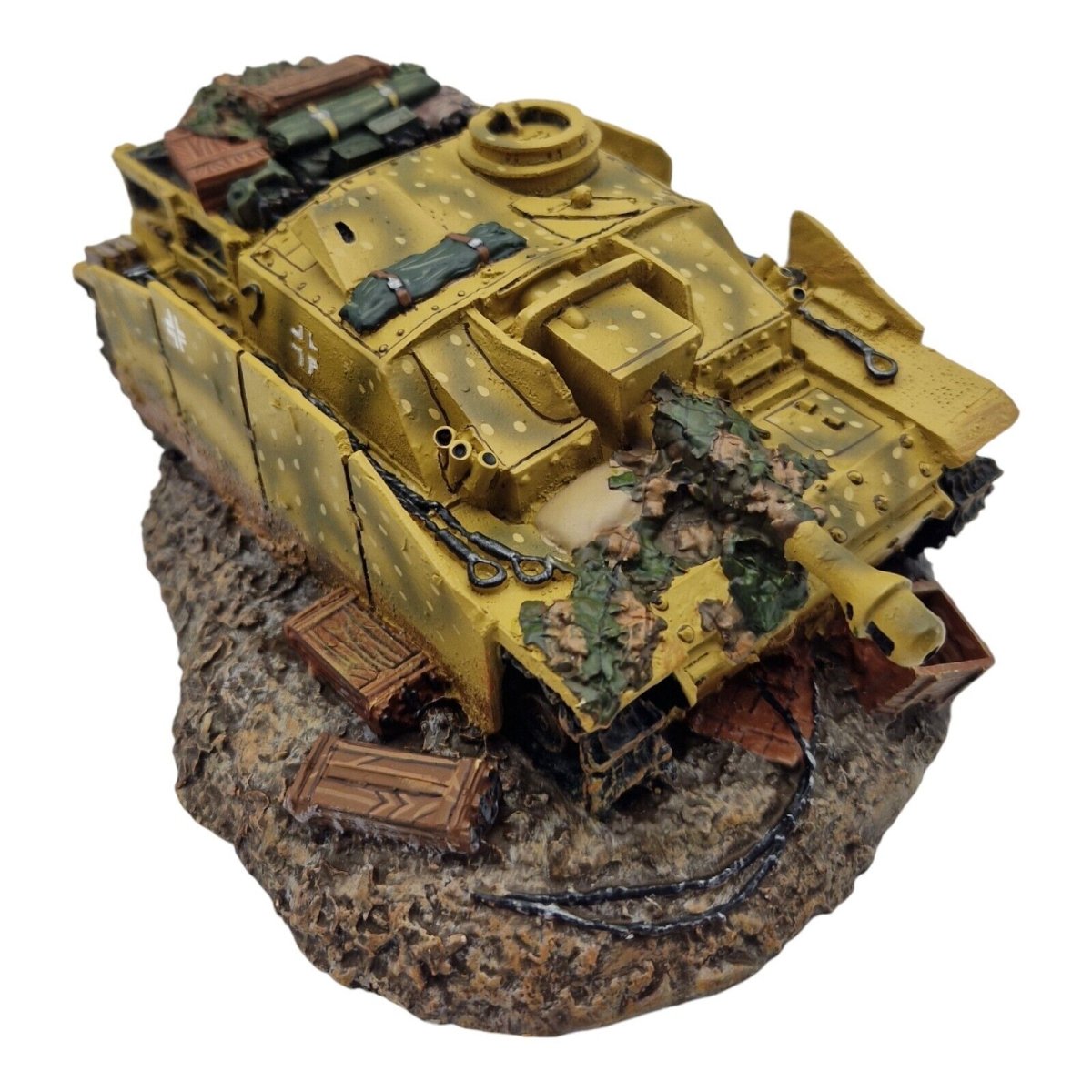 King & Country 1:30 scale "Knocked Out Stug III" Tank Diorama SP08 - King & Country