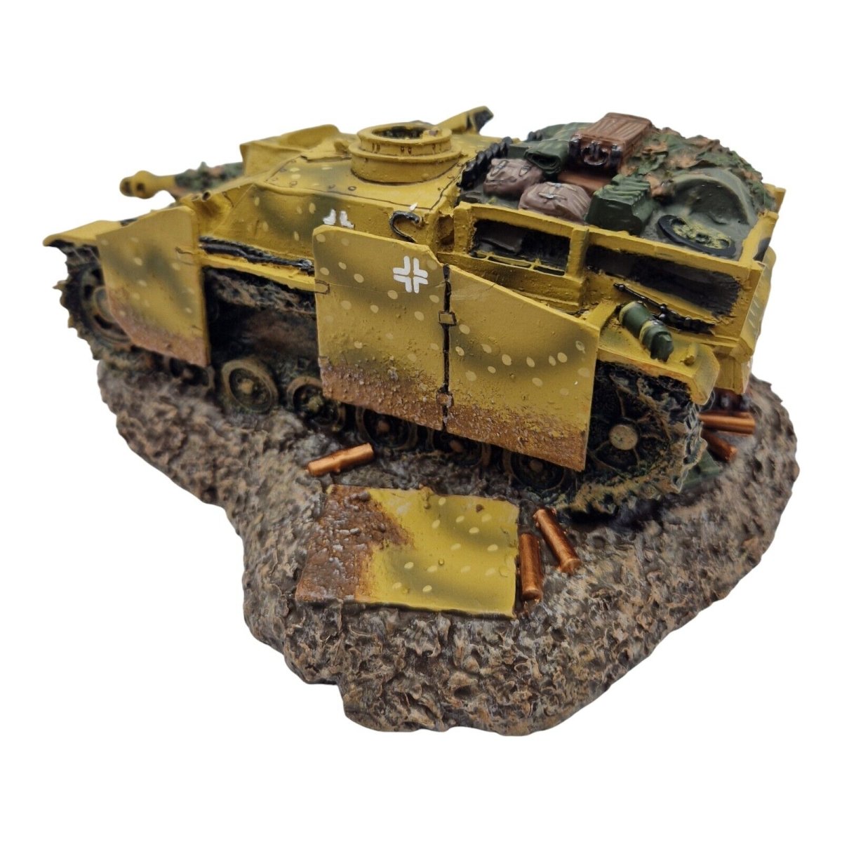 King & Country 1:30 scale "Knocked Out Stug III" Tank Diorama SP08 - King & Country