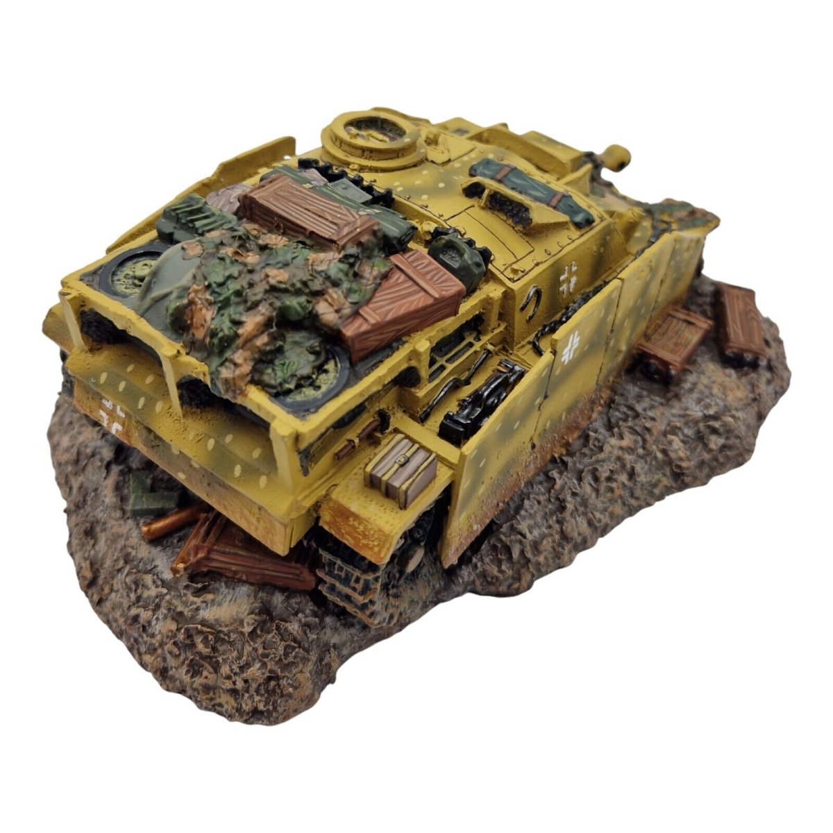 King & Country 1:30 scale "Knocked Out Stug III" Tank Diorama SP08 - King & Country