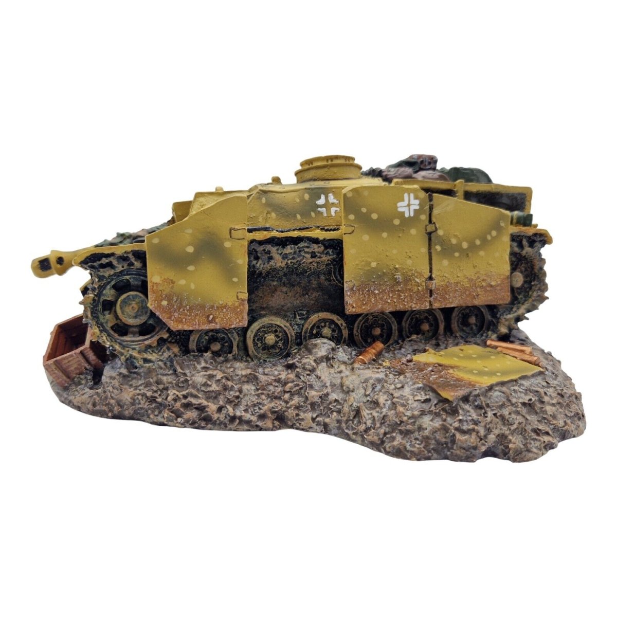 King & Country 1:30 scale "Knocked Out Stug III" Tank Diorama SP08 - King & Country