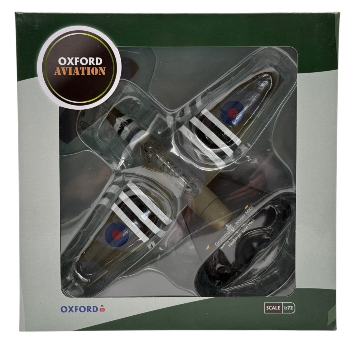 Oxford Diecast AC099 1:72 Grumman Avenger Mk II J2490 855 NAS Hawkinge 1944 - Oxford Diecast