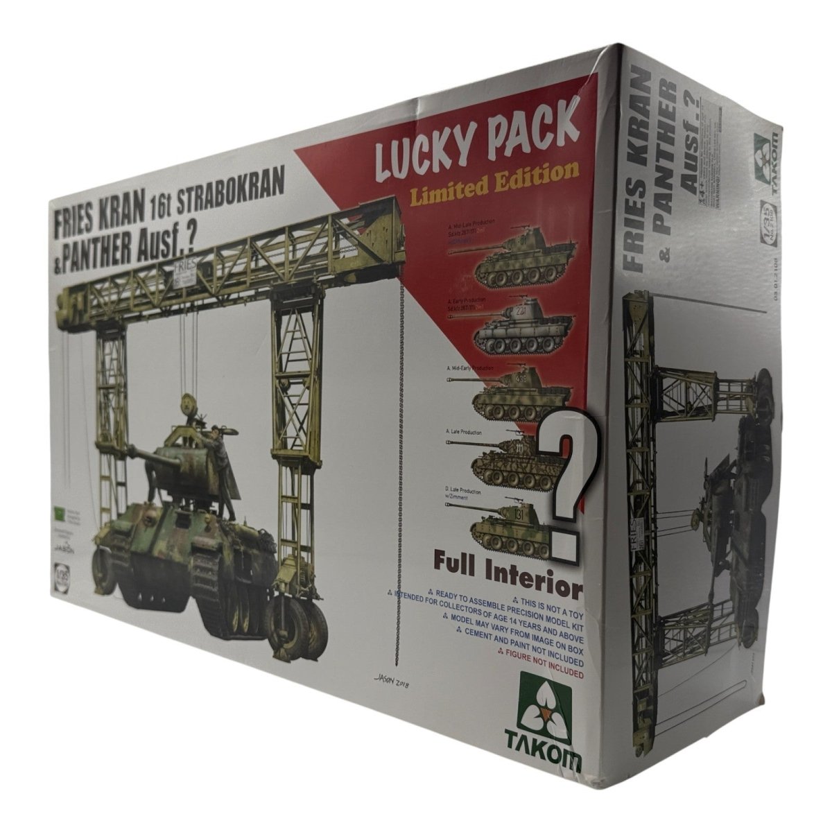 Takom 1:35 Fries Kran 16t Strabokran & Panther A Late Model Kit 2108 - Takom