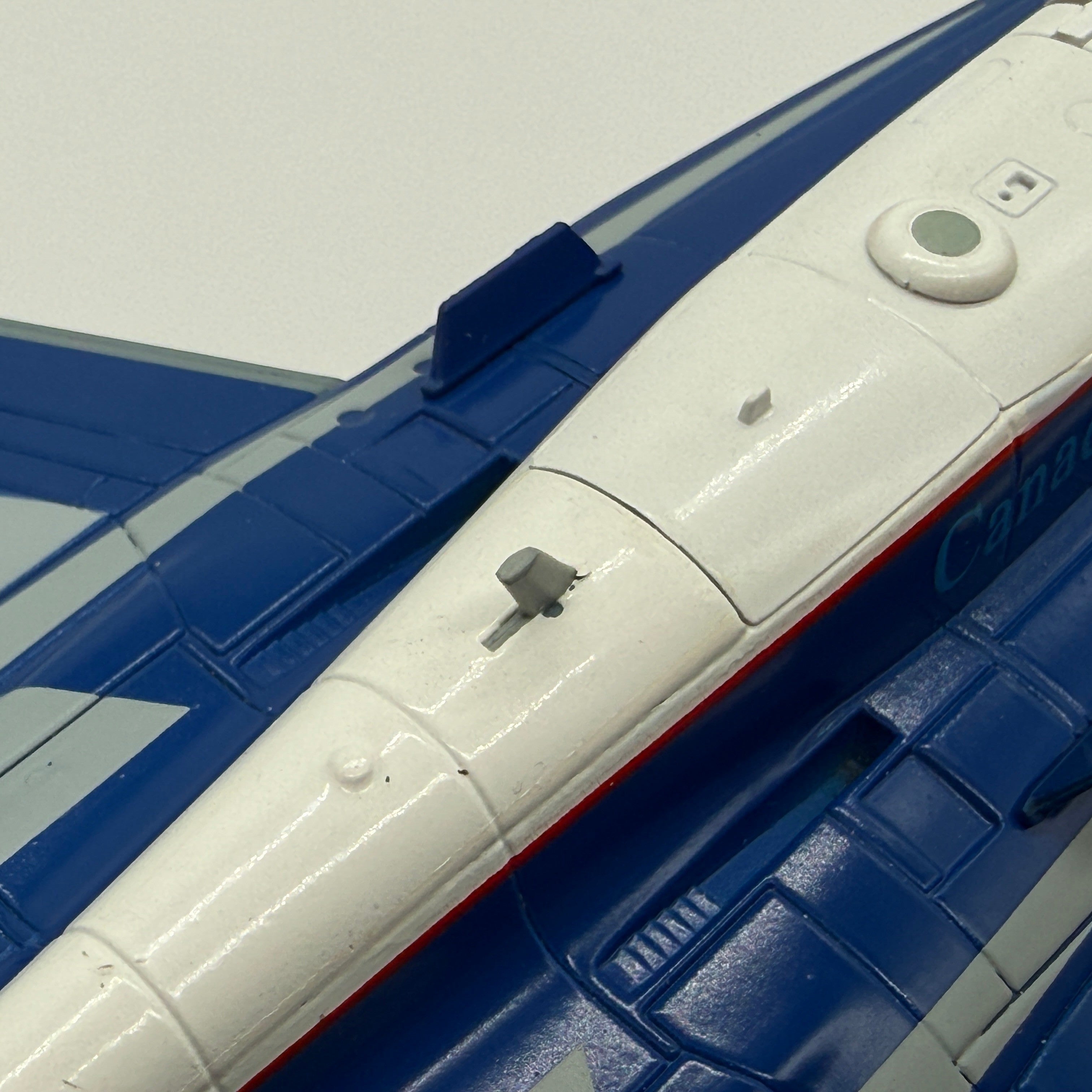 The Collectables Vault Hobby Master 1:72 CF-18 Hornet model featuring a blue and white NORAD 60th anniversary livery
